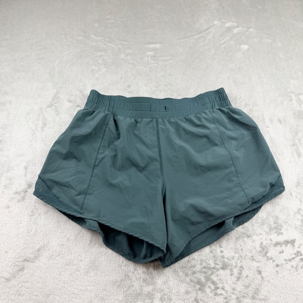 CRZ YOGA Women's Medium Green Athletic Running Shorts‎